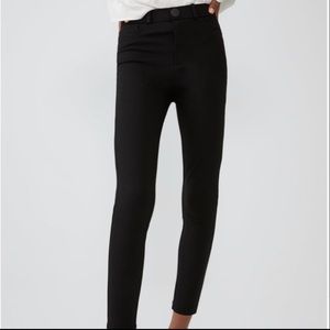 Zara high rise buttoned Pants